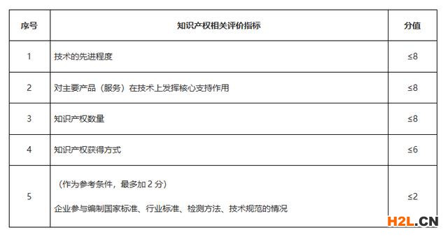 知識產權評分標準