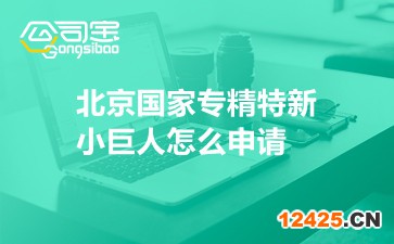 北京國家專精特新小巨人怎么申請