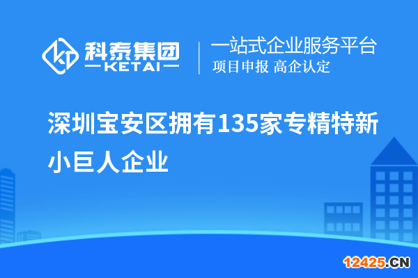 深圳寶安區擁有135家專精特新小巨人企業