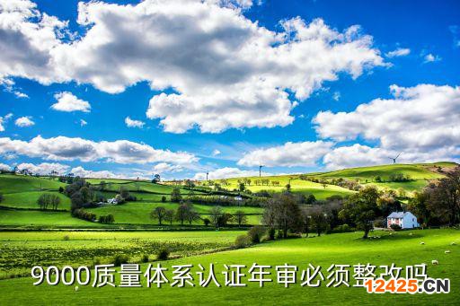 9000質量體系認證年審必須整改嗎